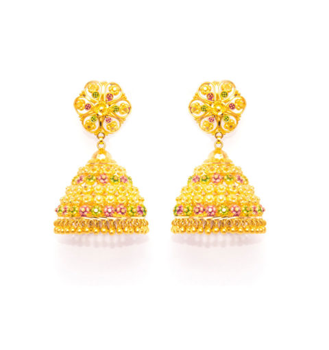 top gold earring in Nepal.