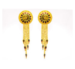 Beautiful handmade gold jewelry or Earring