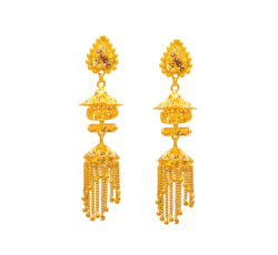 handmade traditional bridal jewellery or earrings in nepal.