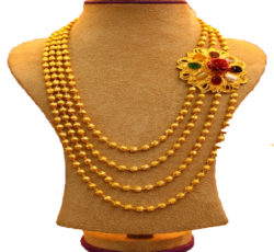 handcrafted gold necklaces in Nepal.