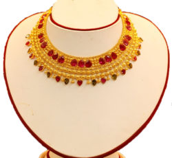 Artistic traditional Nepali bridal jewelllery.