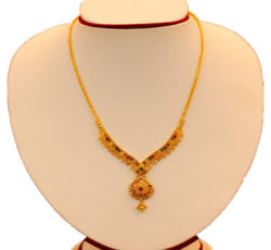 long gold necklace for nepali