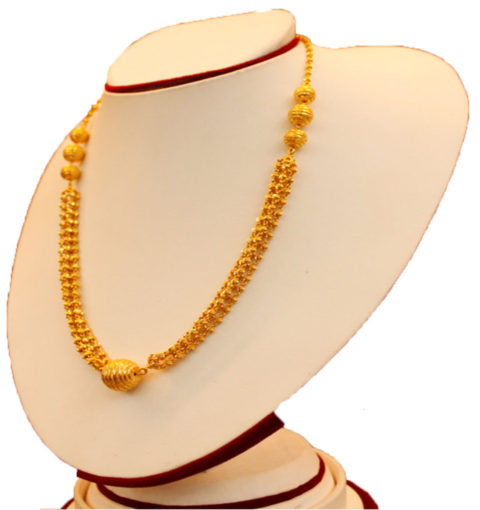 Beautiful long gold necklace for every women.