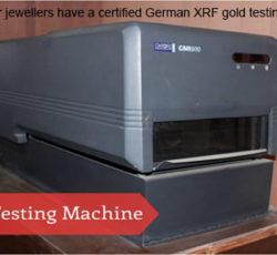 Certified German XRF gold testing machine.