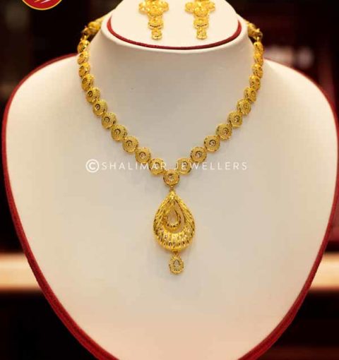 gold necklace set of shalimar