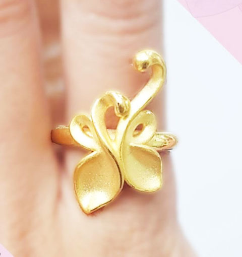 butterfly gold ring