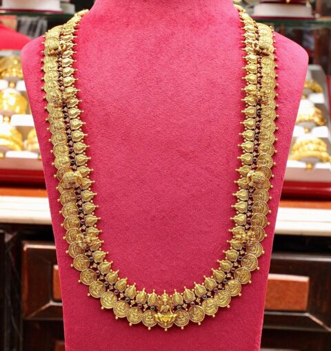 22kt ranihaar gold necklace